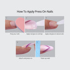 Durable soft gel nail tips for professional home manicure