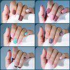 Professional nail art application using Fandamei press on tips