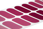 Premium DIY gel manicure strips showing round and square end design variations.