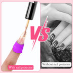 Tear off nail polish guards barrier protecting skin from blue nail paint