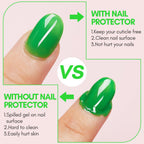 Makartt peel off sticker sheet demonstrating flexibility on a finger for nail art.