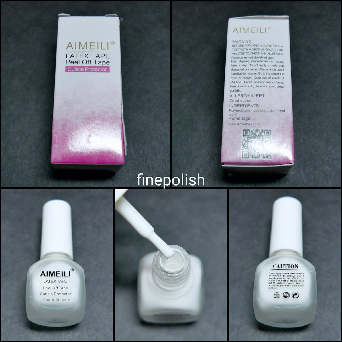 Authentic USA imported liquid latex cuticle protector for clean manicures