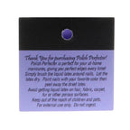 Perfect at home manicure display showing crisp edges after removing the dried latex layer