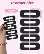 Geyynow 200 pieces nail barrier stickers for French manicures