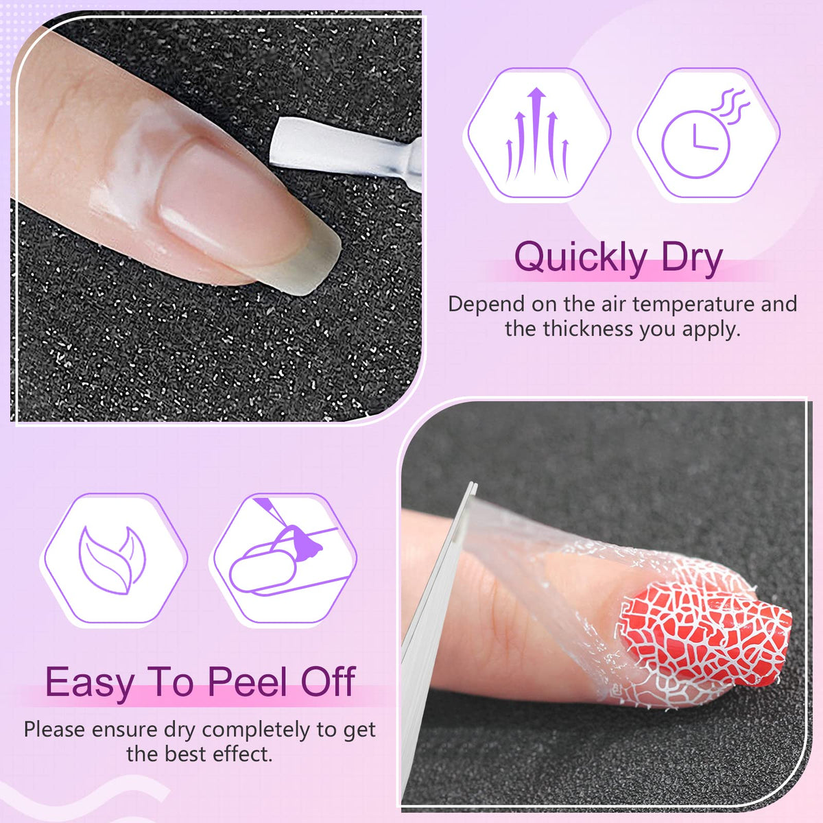 Precision tweezers pulling away the white dried Saviland skin barrier protector from the finger.