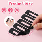 U-shaped peel off cuticle protector tape applied around a finger for painting