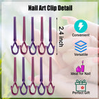 Aogigigio finger clip guard protecting cuticles from messy nail paint application.