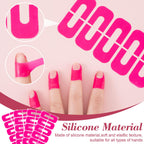 Odorless premium quality nail guard tape pack for stamping and painting clean manicures