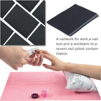 Water droplet resting on the leakproof surface of a LXIANGN salon table protector pad sheet