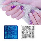 Complete 12 piece Biutee nail stamping kit components
