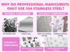 Biutee nail stamping kit arranged on a table