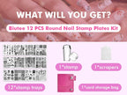 DIY manicure using Biutee nail art stamping templates