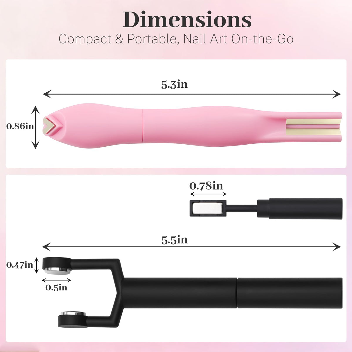 Professional magnetic nail art kit contents
