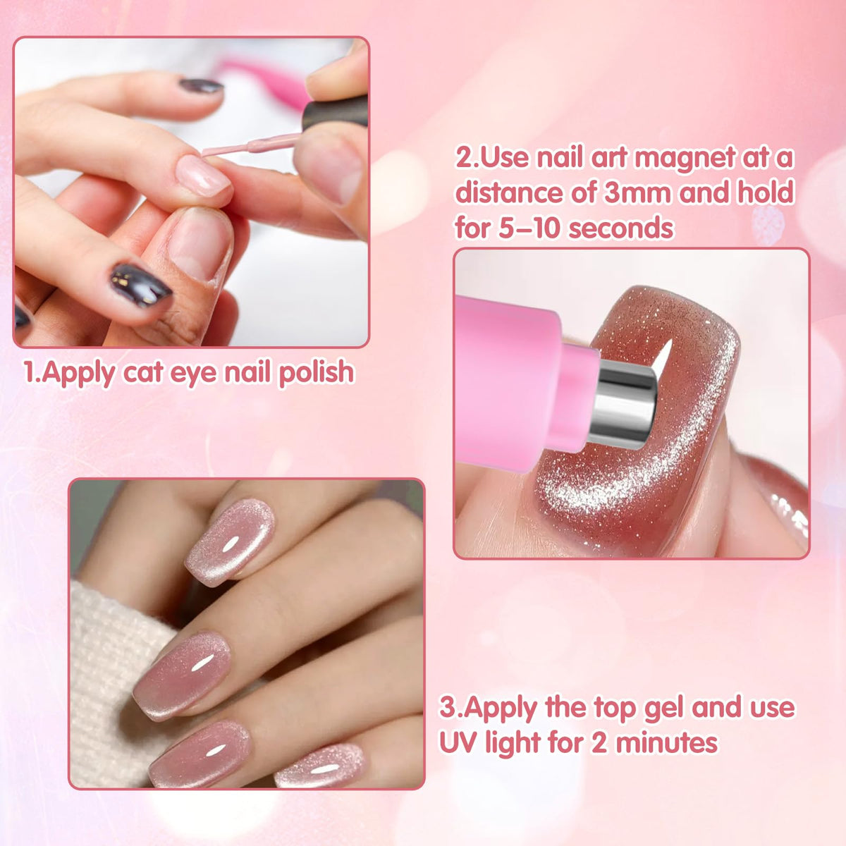 Side profile of versatile multifunctional nail art magnet