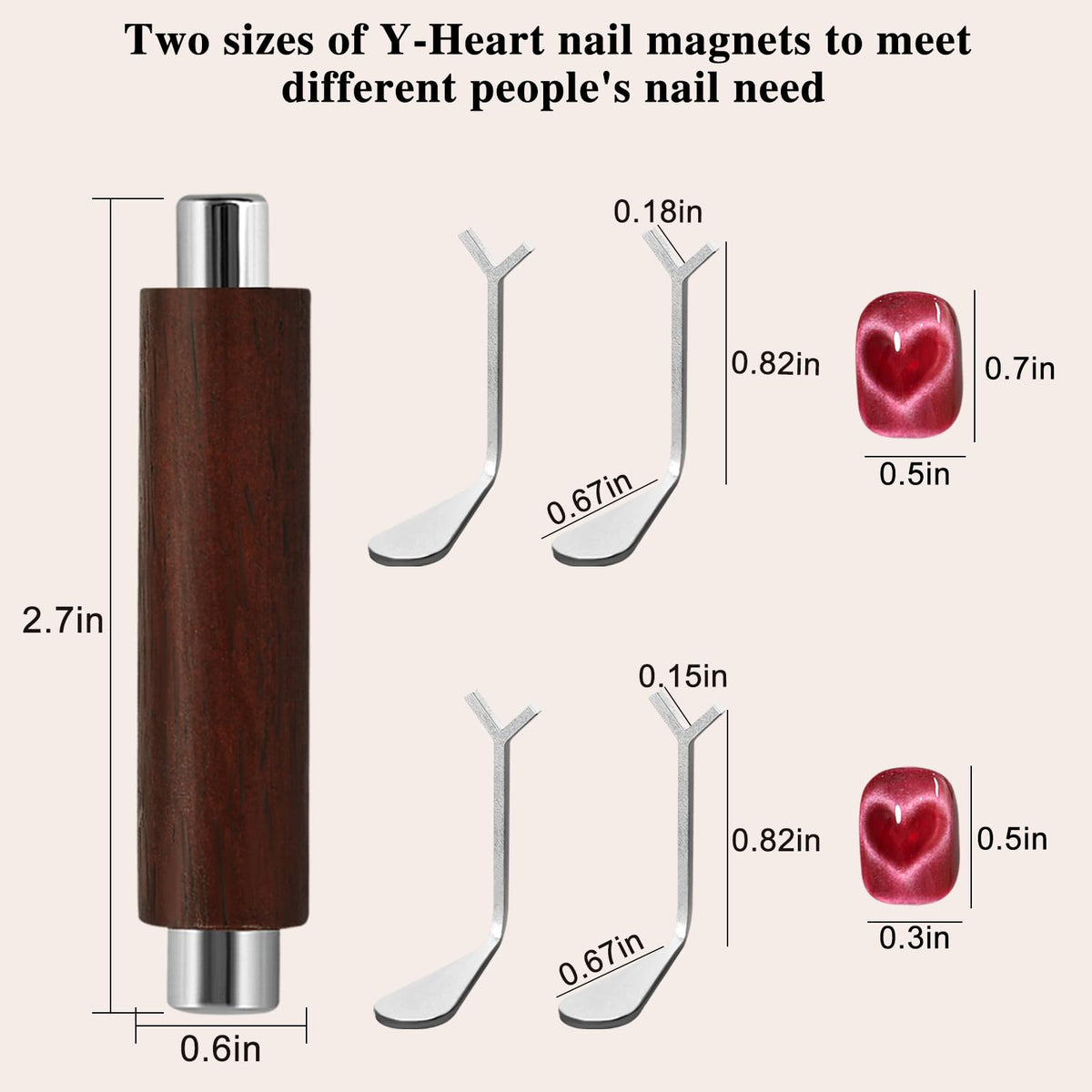 Professional cat eye nail art magnet tool set