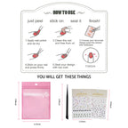 Application of Ipetboom floral nail stickers with tweezers