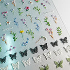 Two sheets of Ipetboom 5D nail art decals collection