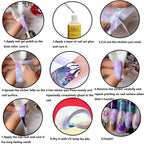 Two storage boxes opened to reveal all twenty distinct colors of the Kalolary starry sky nail wrap collection.