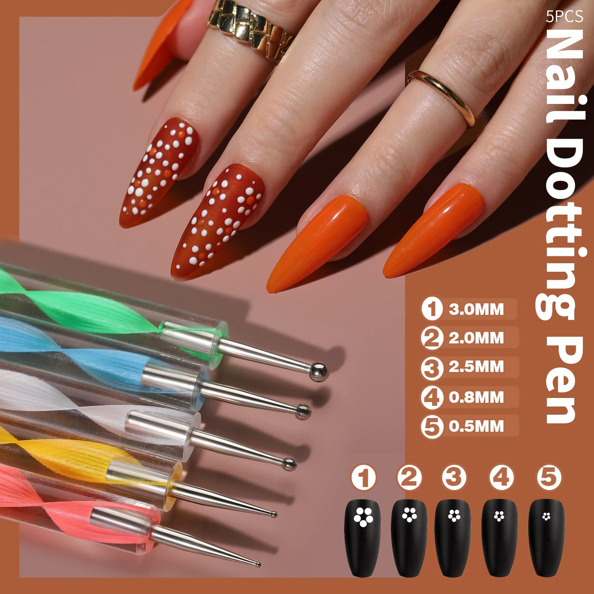 FANDAMEI flat-back clear and colorful sparkling nail rhinestones
