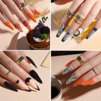 FANDAMEI manicure detail tools and soft pink dust brush