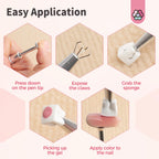 Saviland nail art accessories in storage box