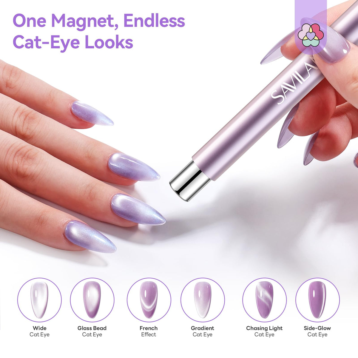 Saviland nail magnet ergonomic handle design