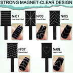 Magnetic steel ball pen for cat eye nail art detail