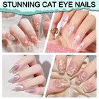 Convenient storage of 11 piece cat eye nail magnet kit