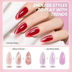 Beetles 53 piece manicure kit contents layout