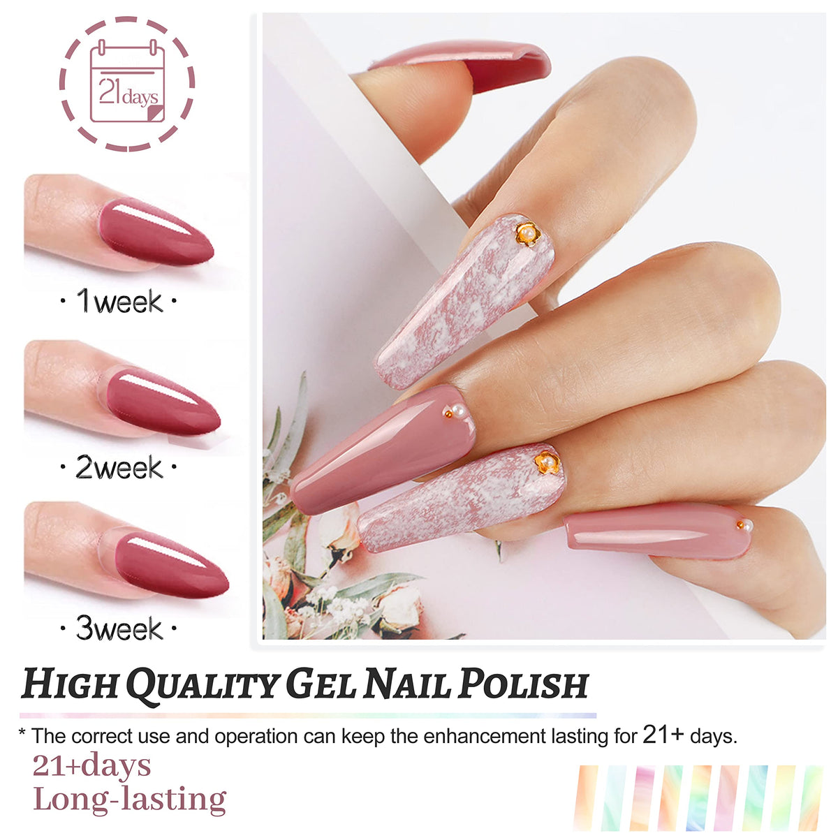 Packaging of Jodsone 36 piece gel polish kit