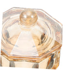 Clear glass manicure bowl for nail technicians