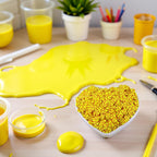 Detailed view of softball faux craft slices