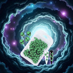Detailed view of extraterrestrial nail accessories in pouch