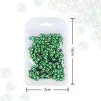 Assorted green alien polymer clay flakes for DIY jewelry