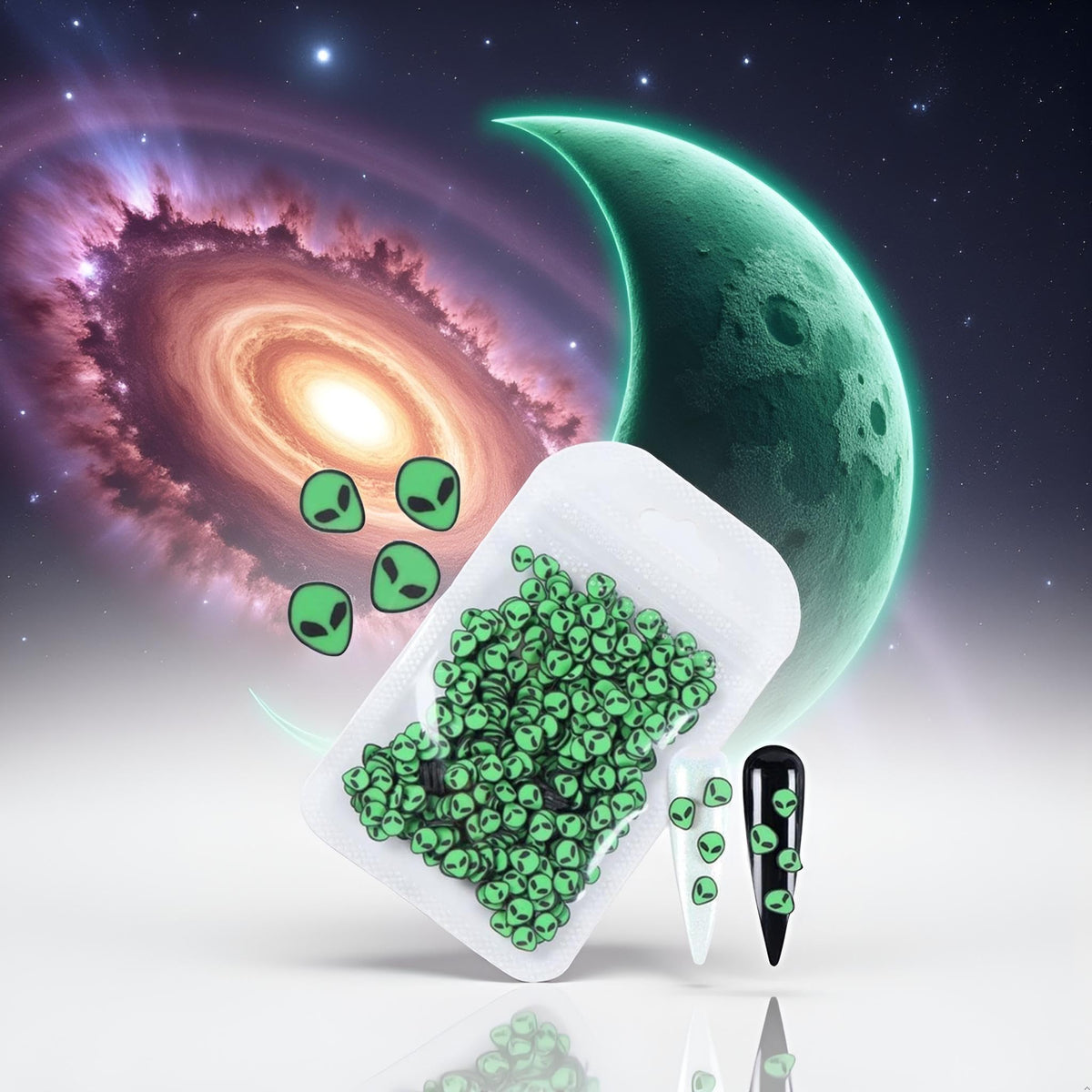 Macro shot of 3D alien slices for creative craft projects