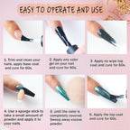 Professional nail art kit featuring 24 colors and tools