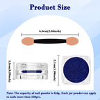 Siusio metallic mirror effect pigment for nail art