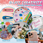 Maqihan glitter set used for resin and slime art projects