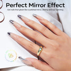 Four different shades of Modelones mirror effect nail powder