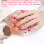 Selection of 15 sizes of nail glue stickers for press on nails