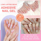 Close up of Musilan semi solid nail glue tube packaging