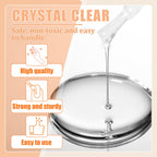 Close up of clear adhesive gel texture for securing nail gems