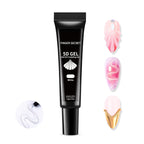 Application of sculpting gel for rhinestone attachment