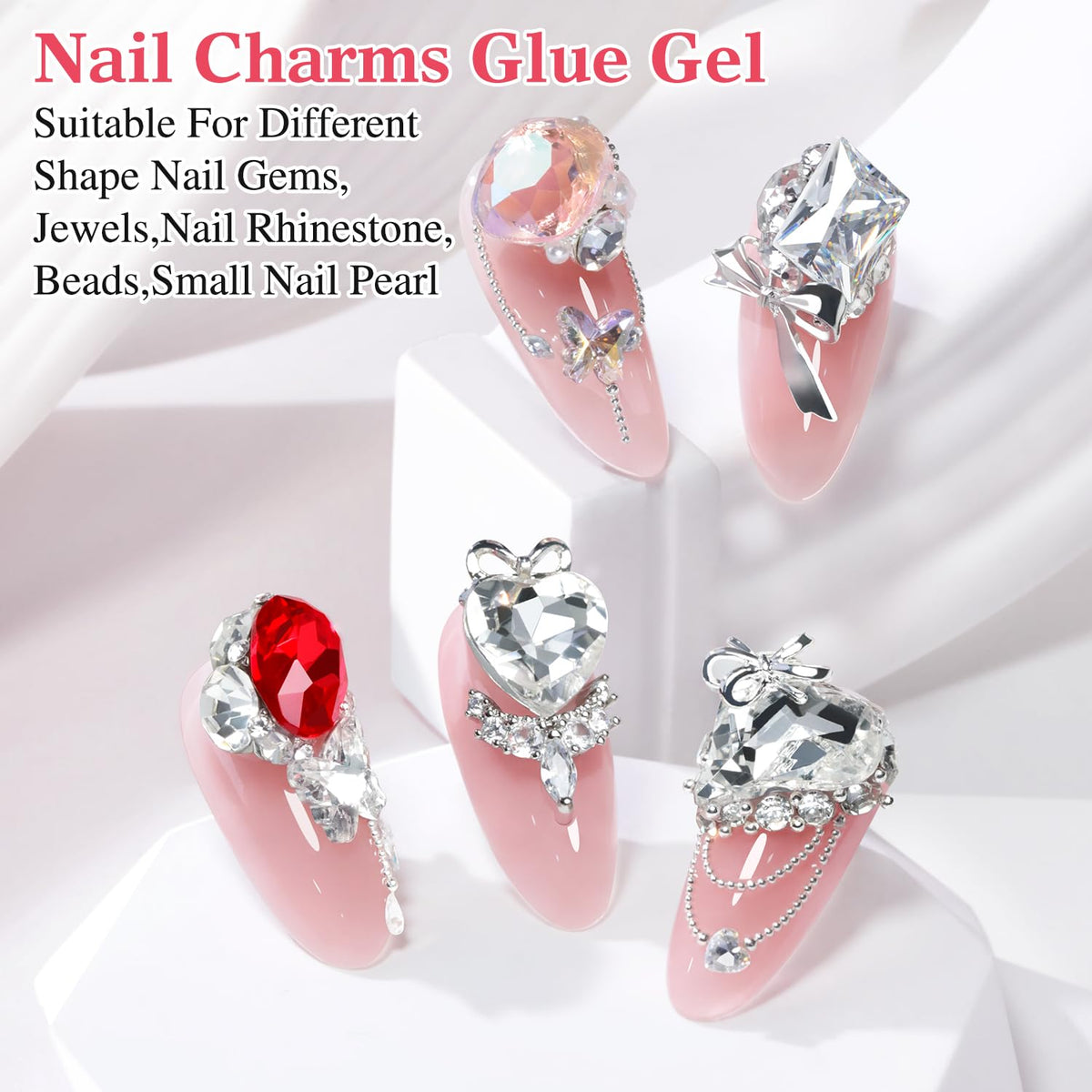 Close up of Double Rhythm rhinestone glue consistency