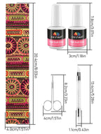 Ebanku nail art kit with stickers and included tools