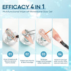 Application of nail charms with Modelones dual-use brush