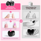 Professional nail technician using MelodySusie solid gel for sculpting