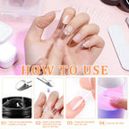 Applying press on nails with Makartt solid nail glue gel
