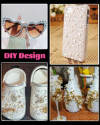 Belleboost pearls organized for nail art and face decoration