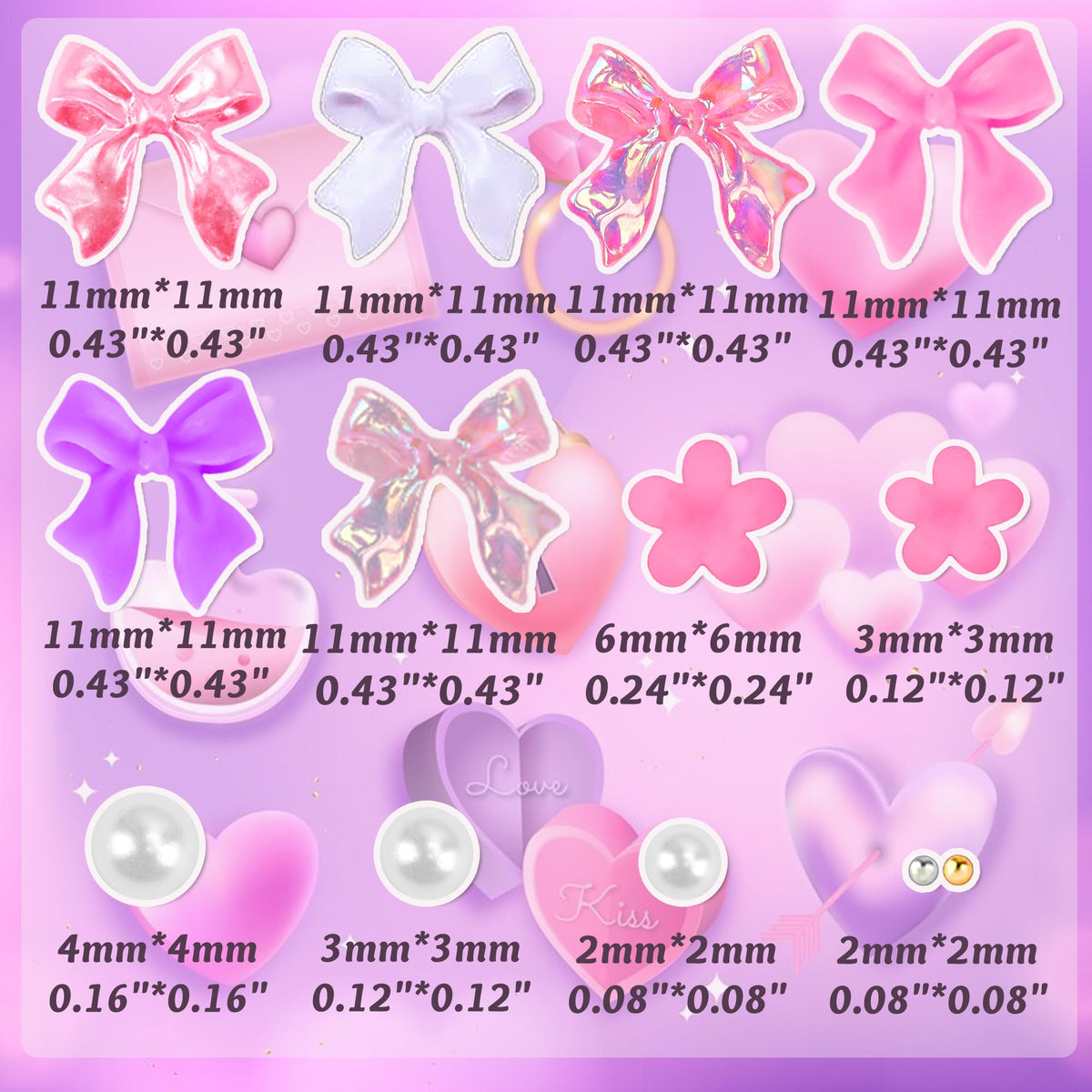 Shein nail art embellishments for professional manicure designs